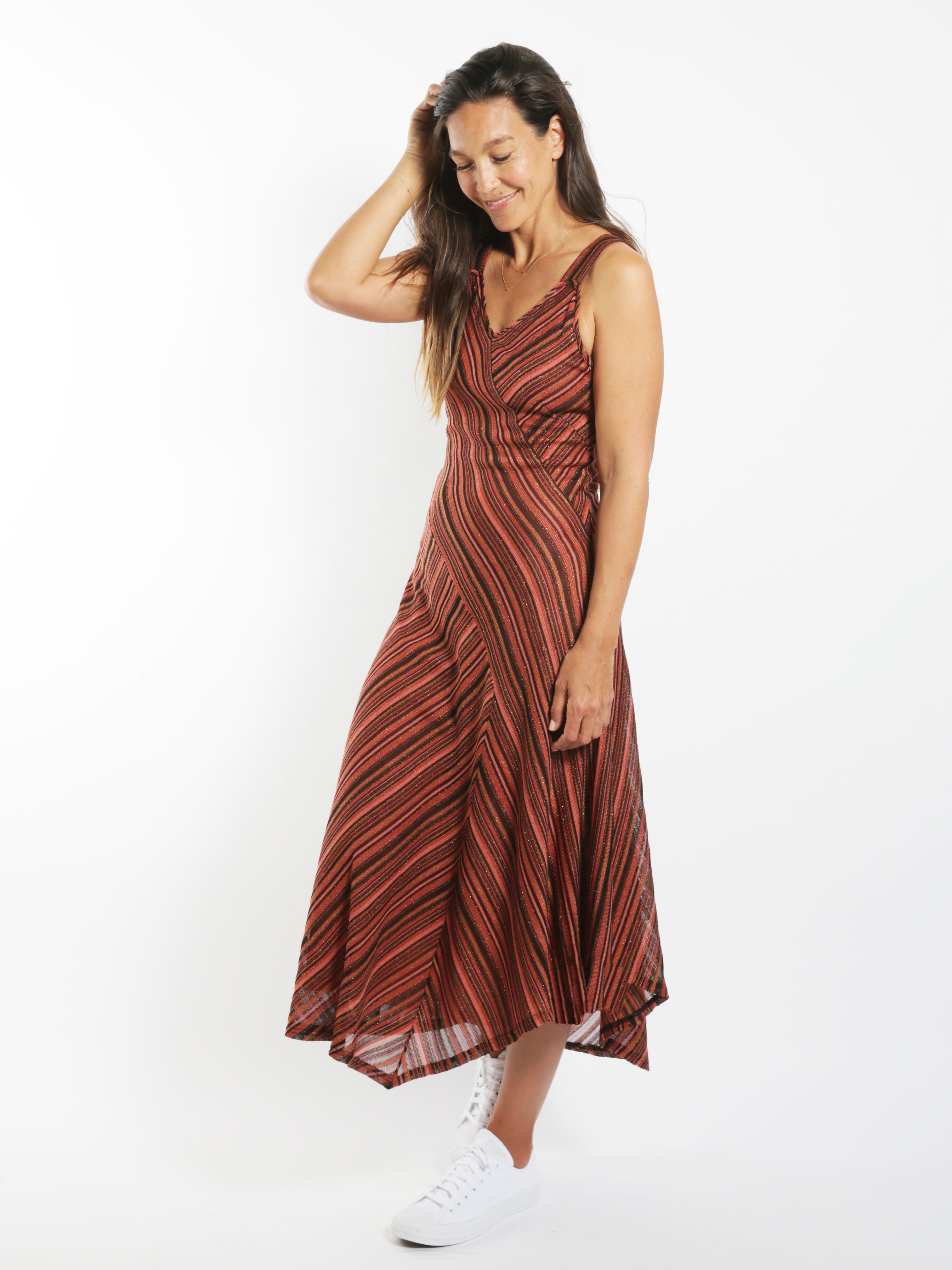 Metallic Knit Dress