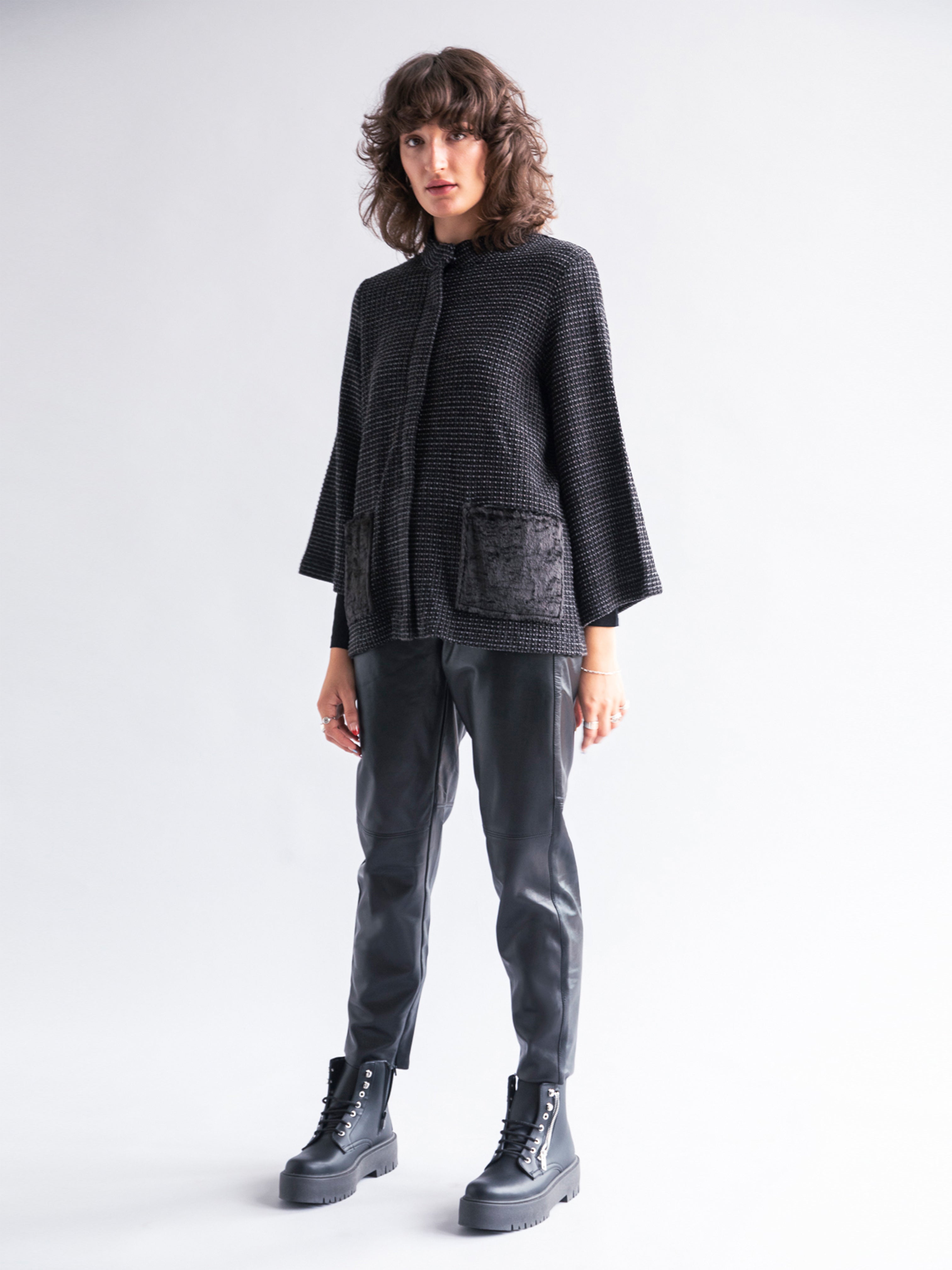 Knit Jacket in Bitter Chocolate
