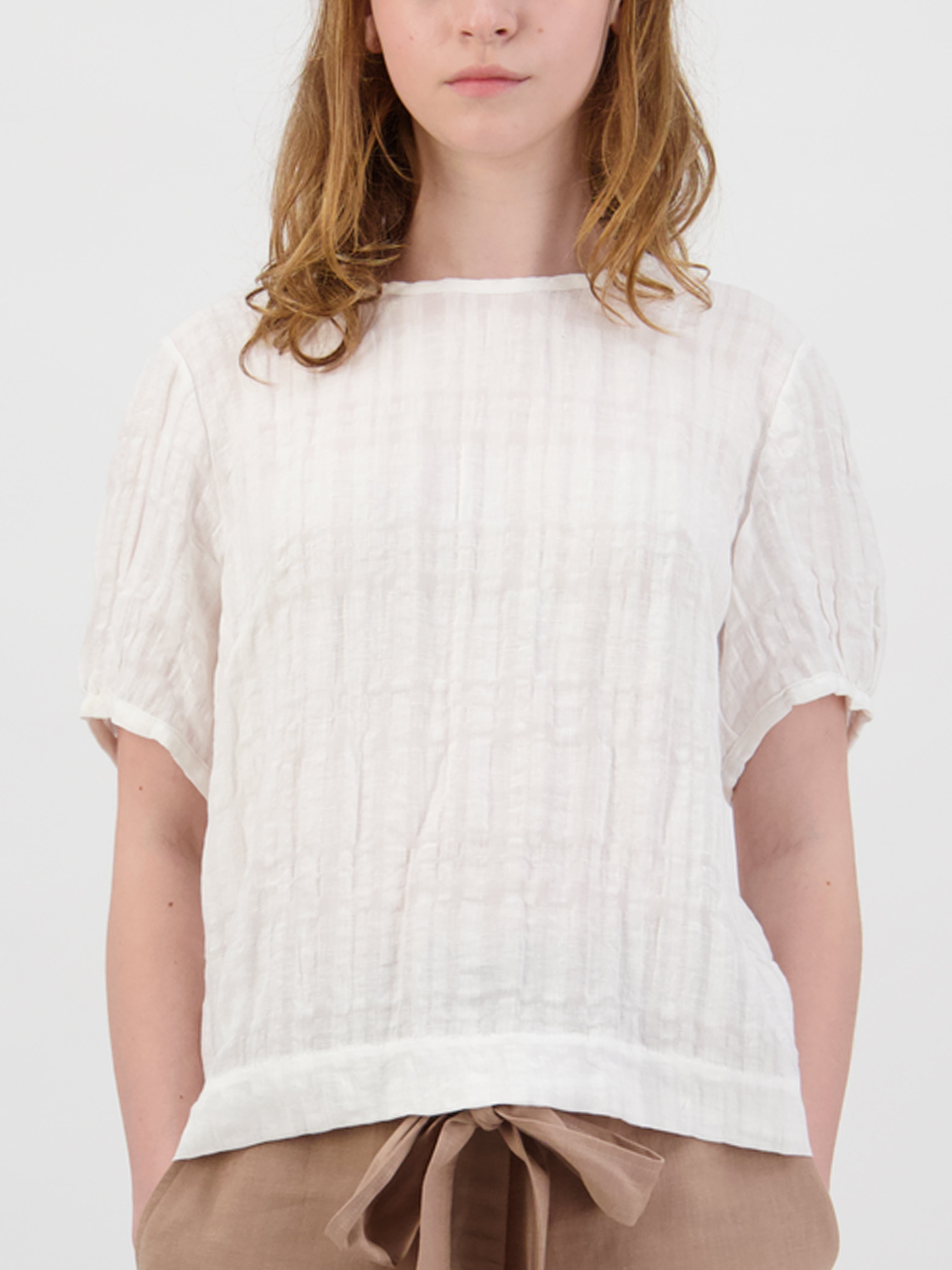 Crinkle Linen Top