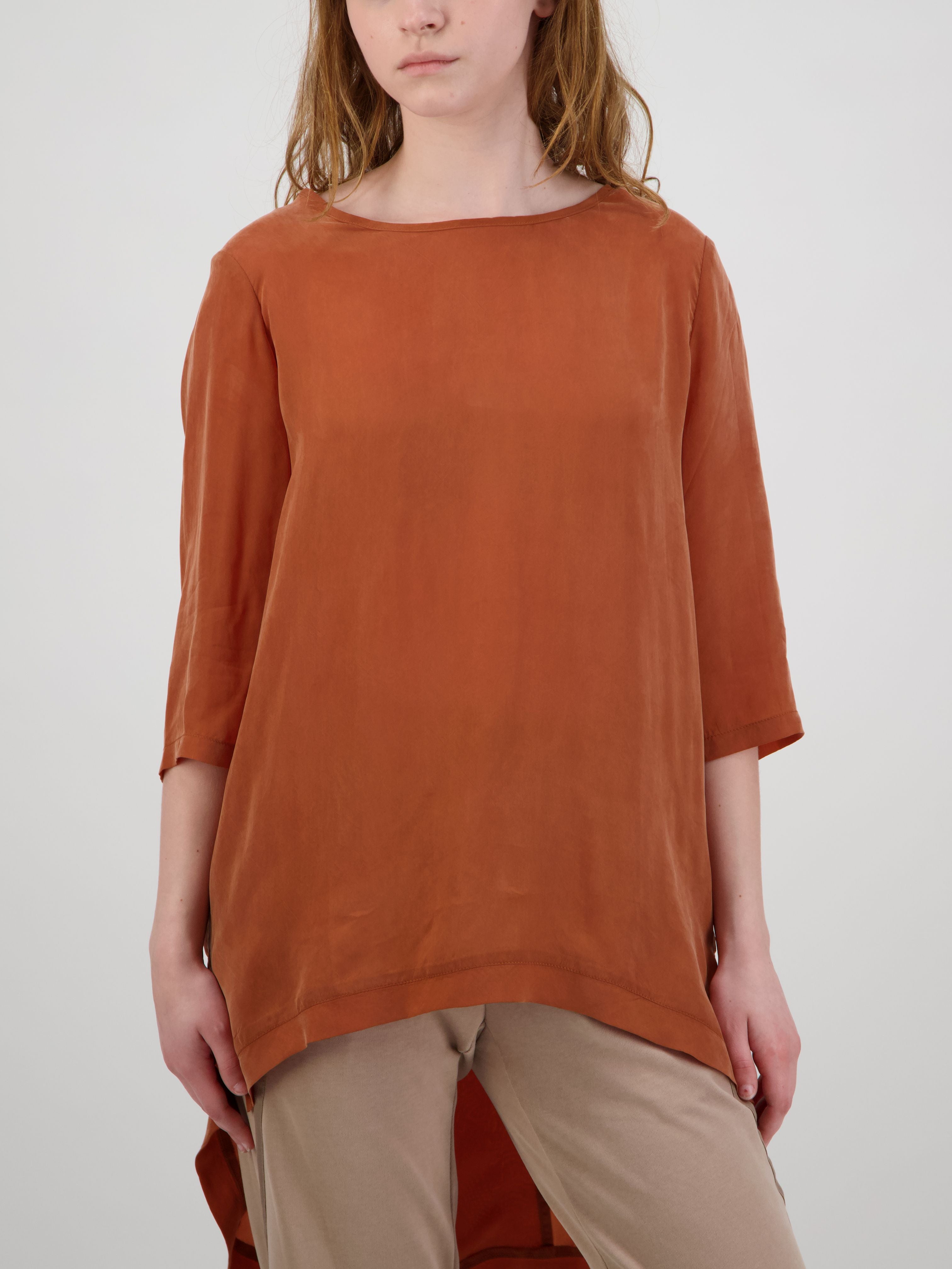 3/4 Sleeve Cupro Top