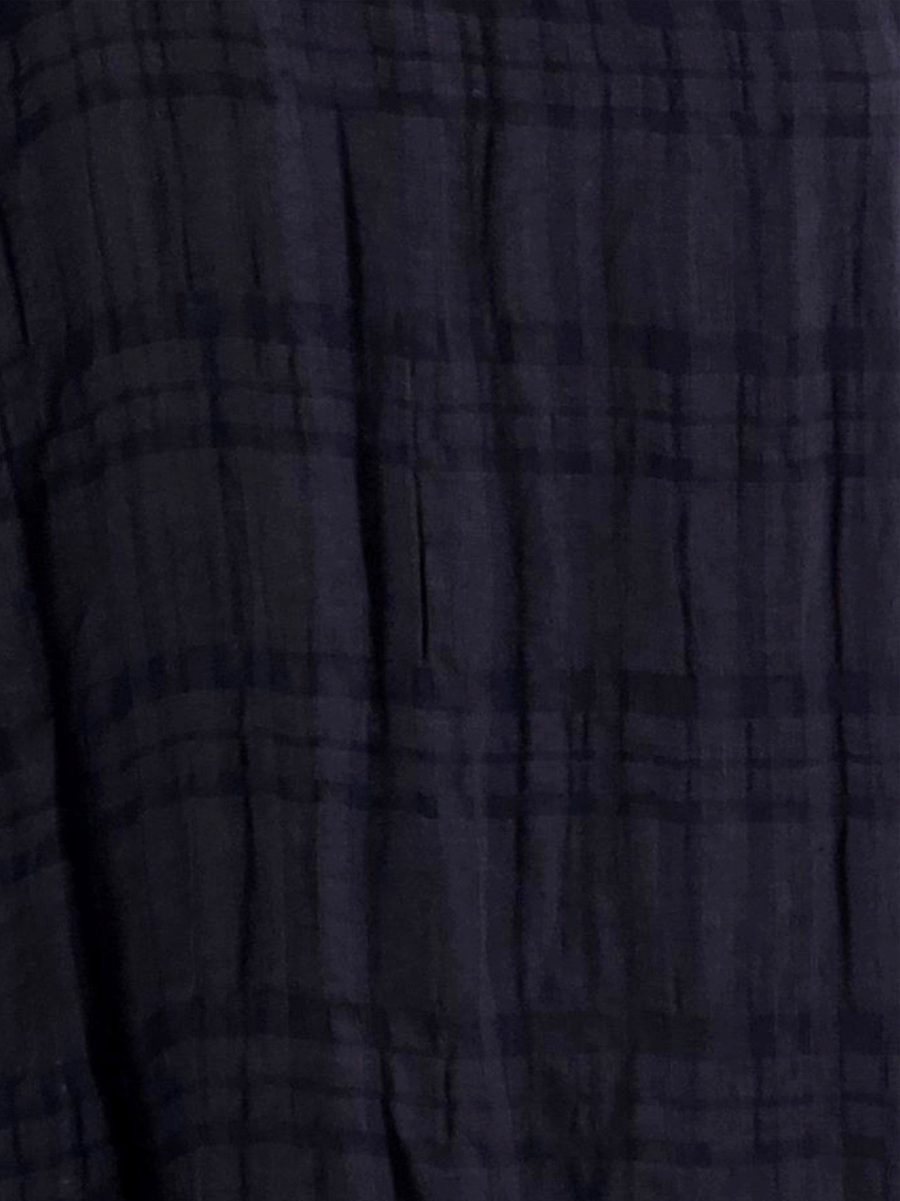 Tiered Crinkle Linen Dress