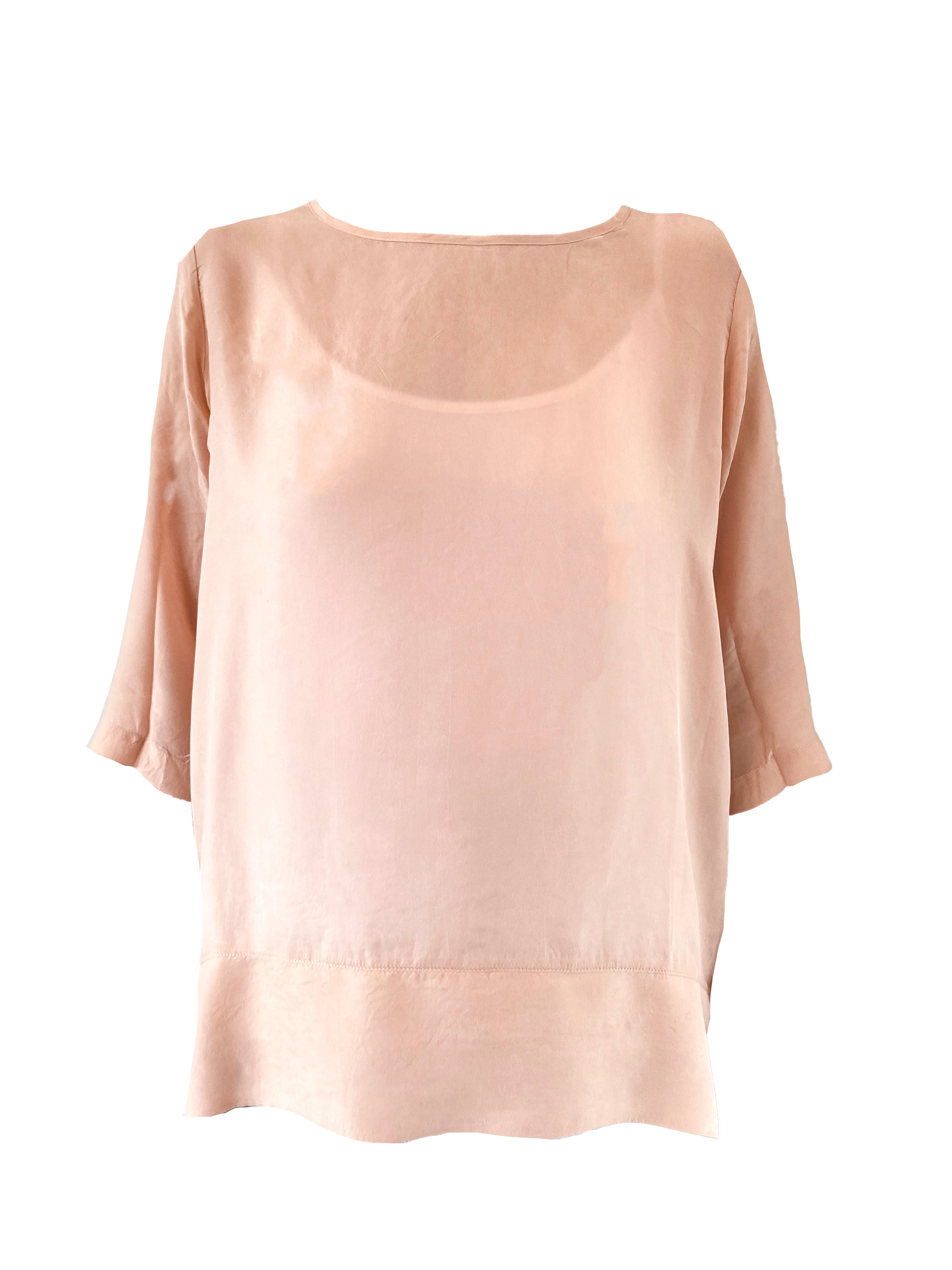 3/4 Sleeve Cupro Top