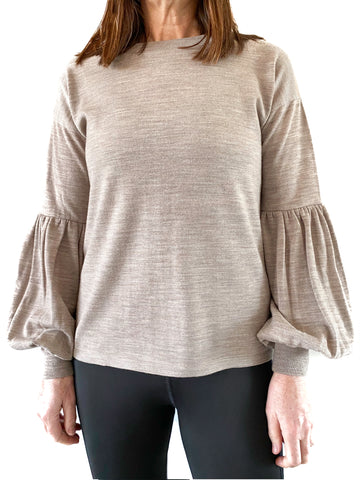 Balloon Sleeve Knit Top (BACK IN STOCK)