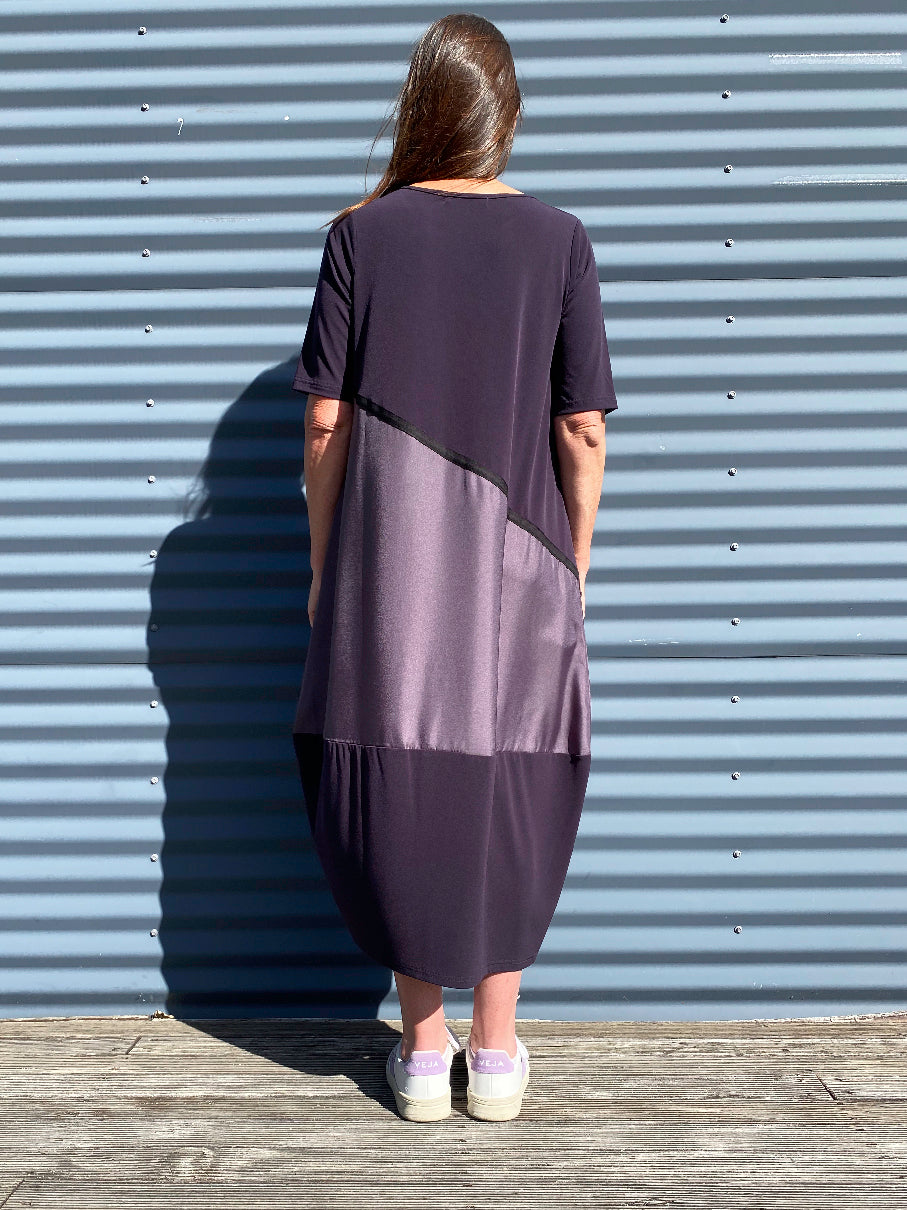 Sheen Panelled Cocoon Dress NEW COLOURWAYS