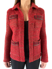 Pistachio Tweed Knit Jacket